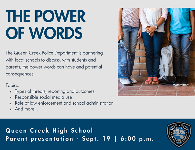 The Power of Words flyer